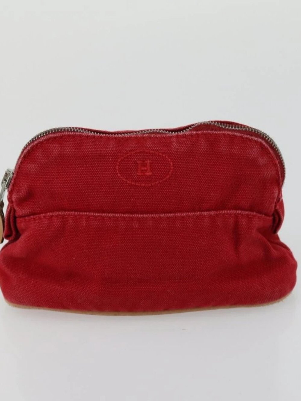 HERMES Bolide Pouch Canvas 5 Set Light Blue Orange Yellow Navy Red Auth ti3568 - Picture 13 of 16